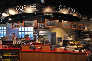 Coffee bar. Newly remodeled Harmons Neighborhood Grocer, remodeled and holding a grand reopening from Nov. 3-15, 2014, at the store's Dixie location at the corner of East 700 South and River Road in St. George, Utah, Nov. 4, 2014 | Photo by Leanna Bergeron, St. George News