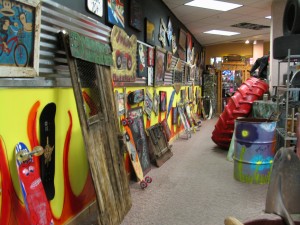 Motor Sports Shoppe Yard and Motor Art Gallery. Photo taken by Carin Miller. 