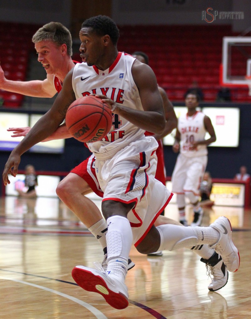 DeQuan Thompson, file photo from Dixie State University vs. Western Oregon University, St. George, Utah, Nov. 25, 2014 | Photo by Robert Hoppie, ASPpix.com, St. George News