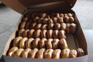 Along with pizza, CCPD provided free doughnuts to those who attended Lunch With a Cop, Cedar City, Utah, Nov. 1, 2014 | Photo by Devan Chavez, St. George News