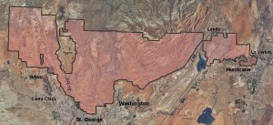 Red Cliffs Desert Reserve | Map courtesy of Red Cliffs Desert Reserve, Washington County HCP, St. George News | Click on map to enlarge