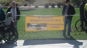 Others gathered at the news conference calling for more public transit in the county, St. George, Utah, Nov. 18, 2014 | Photo by Mori Kessler, St. George News