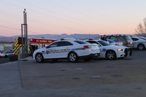 The St. George Police Department and Fire department responded to an accident involving three cars at 1000 E. St. George Blvd, St. George, Utah | Photo by Devan Chavez, St. George News