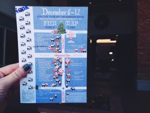 Fun Map of the Gingerbread House locations on Main Street, St. George, Dec. 6, 2014 | Photo by Ali Hill, St. George News
