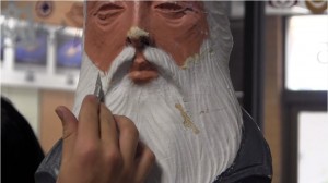 Students at Kanab High School restore the city's antique Nativity scene, Kanab, Utah, date not specified | Screenshot from video by Joshua Baird, St. George News