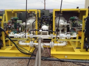 St. George startup, Helidyne, gives a demonstration of their planetary rotor expander units at their new test stand located at the Red Rock Power Generating facility, St. George, Utah, Dec. 11, 2014 | Photo by Hollie Reina, St. George News