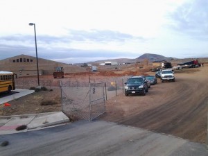 Construction has begun on the Liahona Academy north of Hurricane Middle School, Hurricane, Utah, December 5, 2014 | Reuben Wadsworth, St. George News