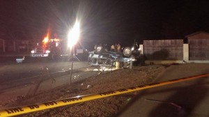 Five juveniles injured when Ford Explorer rolled on Valley View, St. George, Utah, June 23, 2014 | Photo by and courtesy of Kenzii Lynn, St. George News