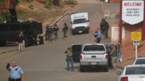 The police investigation into the standoff begins following the suspect's surrender, St. George, Utah, Dec. 2, 2014 | Photo by Mori Kessler, St. George News. 