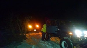 Washington County Search and Rescue respond to a truck stuck in snow in the Motoqua area, Utah, Jan. 3, 2015 | Photo courtesy of Mike Thomas, St. George News