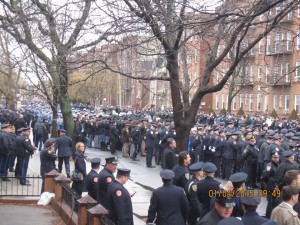 Thousands of police officers from across the U.S. attended the memorial service for fallen NYPD Officer Wenjian Liu, New York City, Jan. 4, 2015 | Photo courtesy of Cedar City Police Department, St. George News 