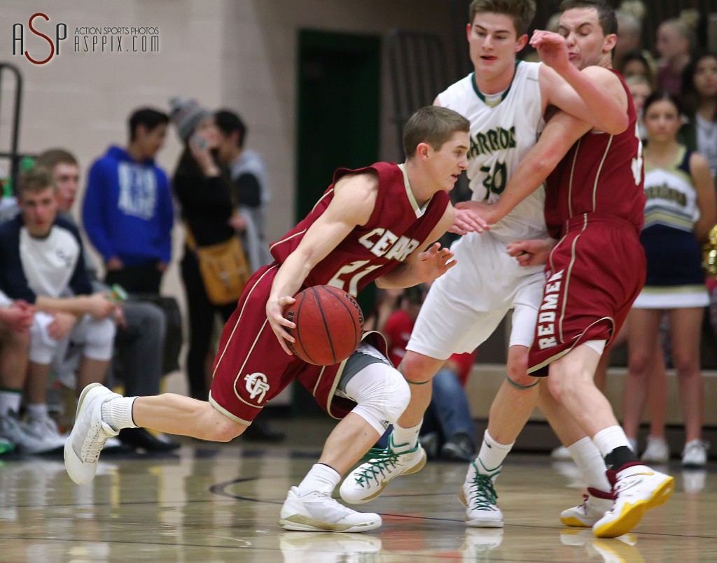 Keenan Nielson, 21, file photo from Snow Canyon vs. Cedar, St. George, Utah, Jan. 9, 2015 | Photo by Robert Hoppie, ASPpix.com, St. George News