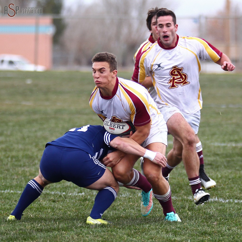 Arizona State University vs. Brigham Young University Mens Rugby at Snow Canyon High School,  St. George, Utah, Jan. 10, 2015 | Photo by Robert Hoppie, ASPpix.com, St. George News