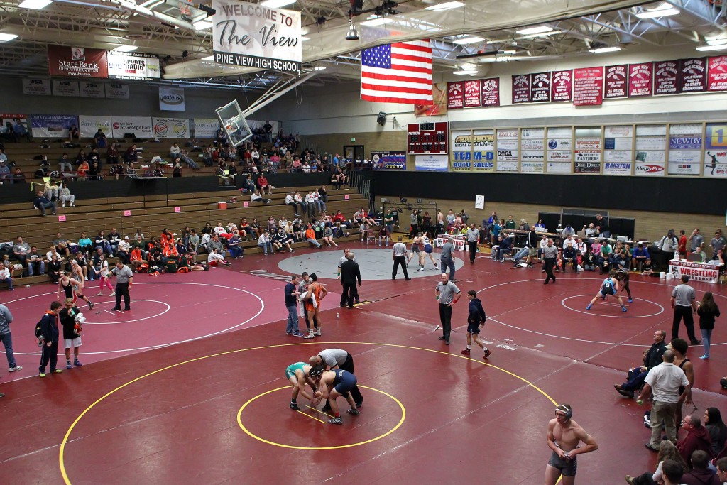 Pine View Invitational Wrestling Tournament,  St. George, Utah, Jan. 24, 2015 | Photo by Robert Hoppie, ASPpix.com, St. George News