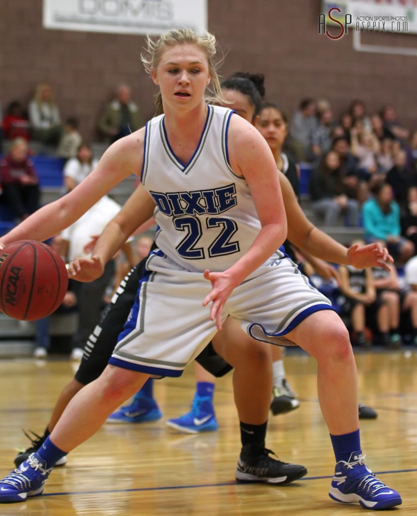 Alexa Estridge, Dixie vs. Pine View, Girls Basketball, St. George, Utah, Jan. 6, 2015 | Photo by Robert Hoppie, ASPpix.com, St. George News