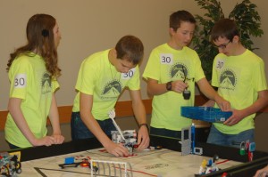 Team Paramount Programmers gets one last practice in before competing at the Lego robotics tournament, St. George, Utah, Jan. 10, 2015 | Photo by Hollie Reina, St. George News