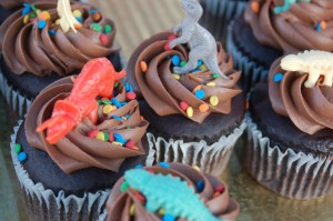 Cupcakes celebrating the dinosaur theme of the new All Abilities Park were handed out to attendees at the groundbreaking ceremony held at Tonaquint Park, St. George, Utah, Jan. 15, 2015 | Photo by Hollie Reina, St. George News