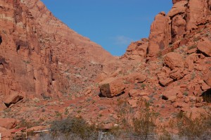 Looking north toward "the saddle" on the Padre Canyon Trail, Ivins, Utah,  Jan. 28, 2015 | Photo by Hollie Reina, St. George News