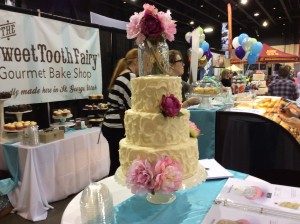 Wedding cake display from the Sweet Tooth Fairy at the Southern Utah Wedding Showcase, St. George, Utah, Jan. 24, 2015 | Photo by Holly Coombs, St. George News