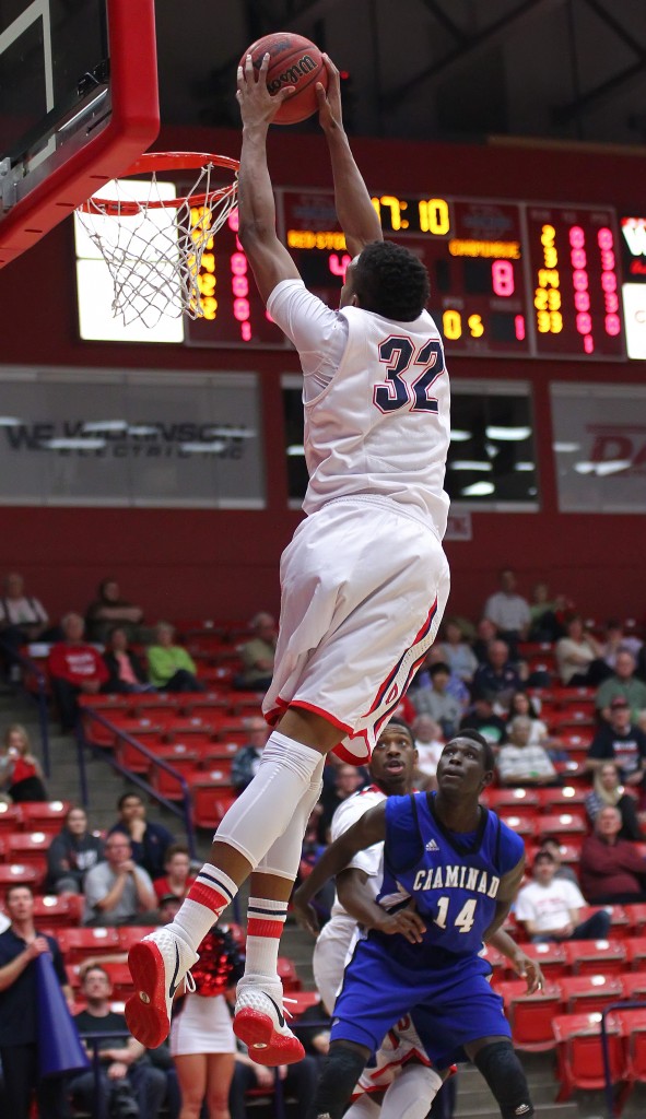 Mark Ogden (32) led the Storm with 20 points, file photo from Dixie State University vs. Chaminade University, Men's Basketball, St. George, Utah, Feb. 12, 2015 | Photo by Robert Hoppie, ASPpix.com, St. George News