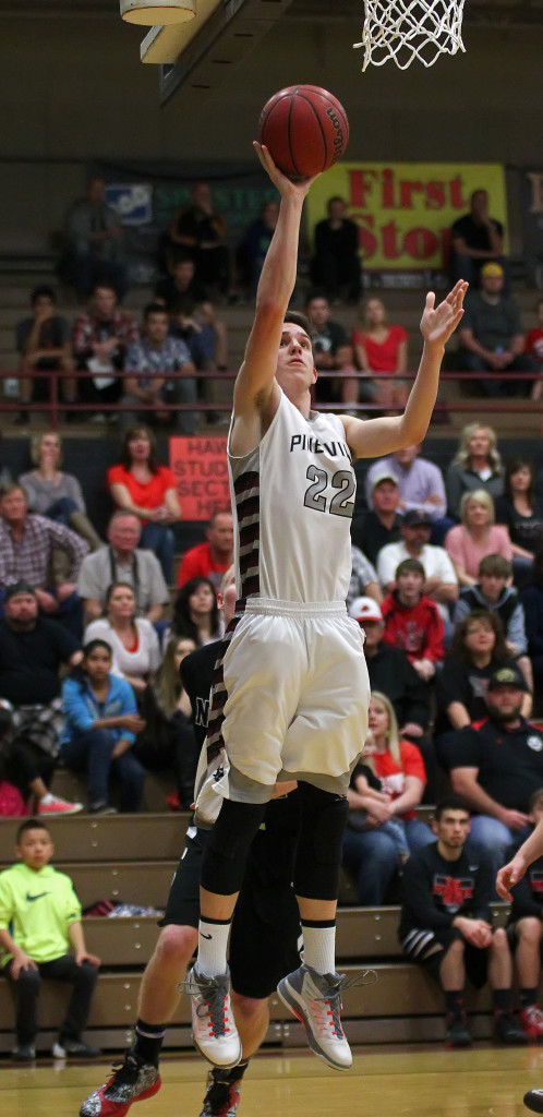 Panther C Cody Ruesch (22), file photo from North Sanpete vs. Pine View, Boys Basketball, St. George, Utah, Feb. 20, 2015 | Photo by Robert Hoppie, ASPpix.com, St. George News