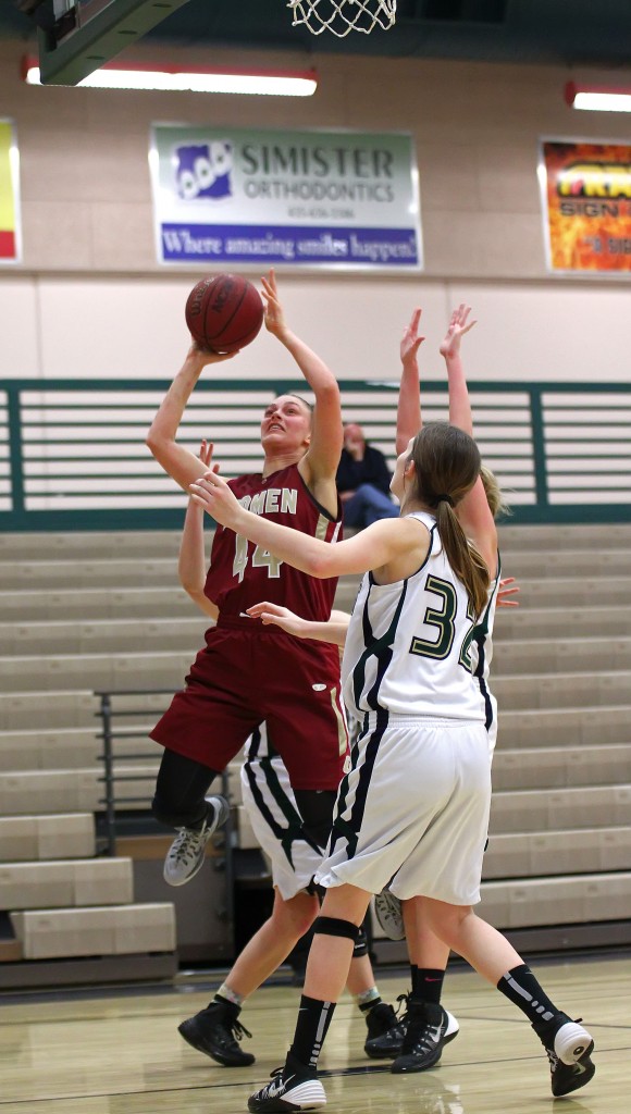 Shana Foley with a layup, file photo from Cedar vs. Snow Canyon, Girls Basketball, St. George, Utah, Feb. 3, 2015 | Photo by Robert Hoppie, ASPpix.com, St. George News