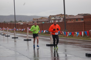 Racers brave the elements on the Road Rage Duathlon, run, bike, run  course which started and finished at Lava Ridge Intermediate School, Santa Clara, Utah, Feb. 28, 2015 | Photo by Billye Burnett, St. George News