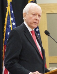 Sen. Orrin Hatch, Lincoln Day Breakfast, St. George, Utah, Feb. 14, 2015 | Photo by Rhonda Tommer, St. George News