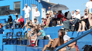 The crowd watches as a tournament game unfolds at Dixie High School's Flyers Field, St. George, Utah, Feb. 16, 2015 | Photo by Devan Chavez, St. George News