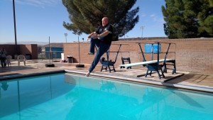 Washington County Sheriff Cory Pulispher practicing midair ballet, St. George, Utah, Feb. 21, 2015 | Photo by Mori Kessler, St. George News 