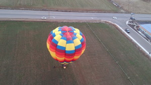 A view from a hot air balloon high above Kanab, Utah, Feb. 27, 2015 | Photo by Cami Cox Jim, St. George News