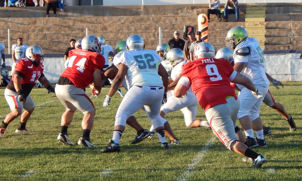 Zion vs. Vegas, semi-pro football, St. George, Utah, Mar. 21, 2015 | Photo by Andy Griffin, St. George News