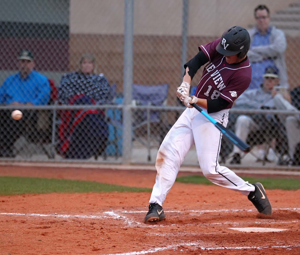 Hunter Hansen (18) takes a swing, file photo from Snow Canyon vs. Pine View, baseball, St. George, Utah, Mar. 18, 2015 | Photo by Robert Hoppie, ASPpix.com, St. George News