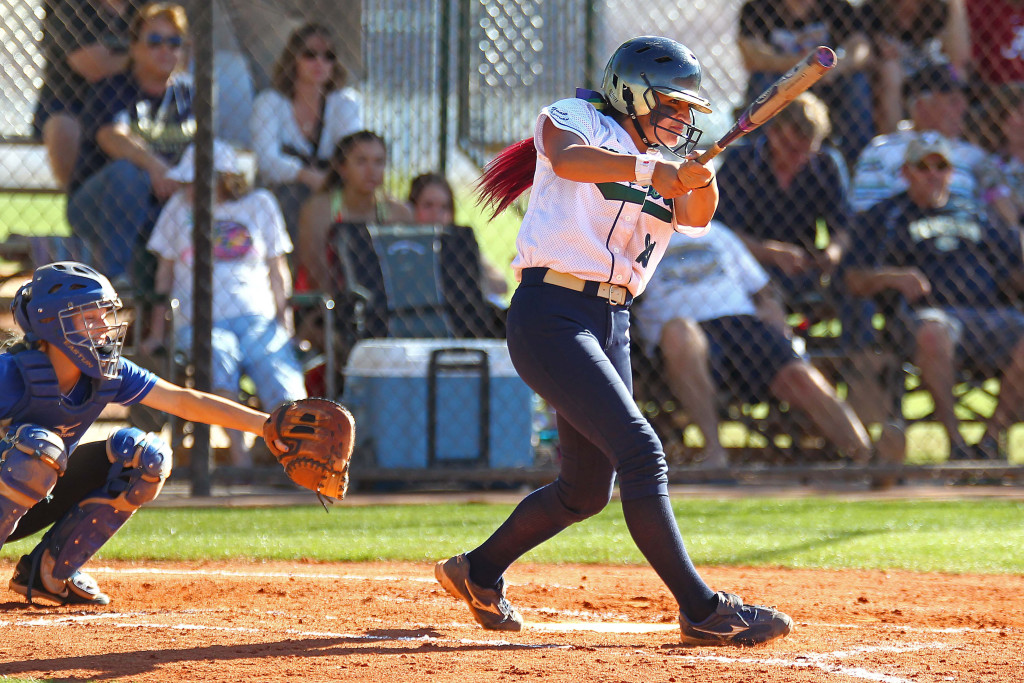 Sonya Hardy, file photo from Dixie vs. Snow Canyon, Softball, St. George, Utah, Mar. 27, 2015 | Photo by Robert Hoppie, ASPpix.com, St. George News