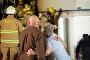 A late night fire destroys a trailer in Washington City  March 23, 2015 | Photo courtesy of Alexander Lawhun, St. George News