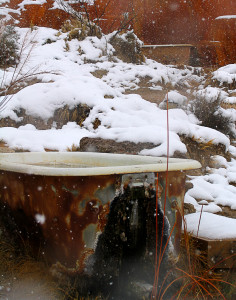 Clawfoot bathtubs located on the upper level, Mystic Hot Springs, Monroe, Utah, March 2, 2015 | Photo by Carin Miller, St. George News 