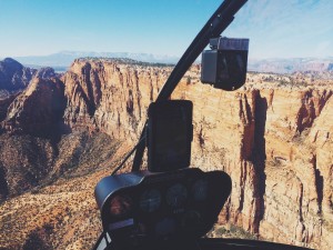 Aerial view captured from 90 mile Zion tour with Zion Helicopters, March 5th, 2015 | Photo by Ali Hill, St. George News