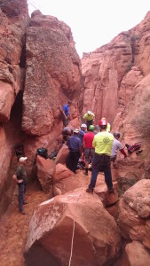 Washington County Search and Rescue rescue a man in Snow Canyon State Park, Ivins, Utah, March 11, 2015 | Photo courtesy of Washington County Search and Rescue, St. George News