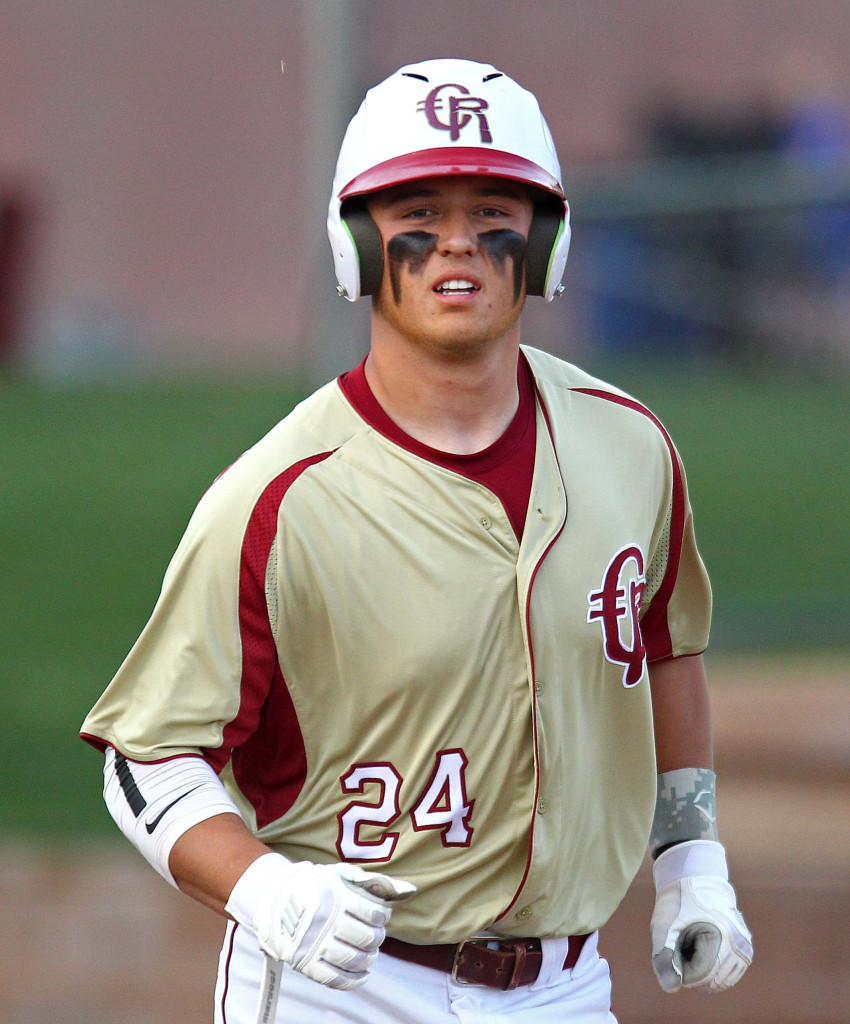 Brecken Lewis (24) , file photo from Cedar vs. Snow Canyon, Baseball, St. George, Utah, Apr. 1, 2015 | Photo by Robert Hoppie, ASPpix.com, St. George News