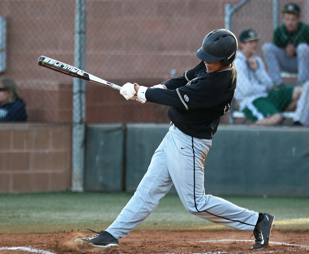 Desert Hills' Trey Winget, file photo from Desert Hills vs. Snow Canyon, Baseball, St. George, Utah, Apr. 7, 2015 | Photo by Robert Hoppie, ASPpix.com, St. George News