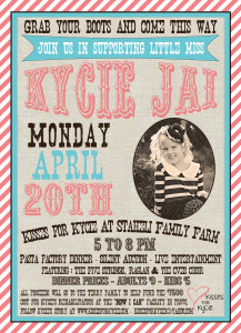 Fundraiser Flyer | Image courtesy of Kisses for Kycie, St. George News