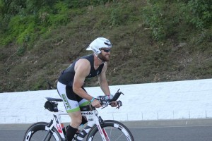 Lyle Anderson competes in the bike portion of the Ironman 70.3 Oceanside, Oceanside, California, March, 2015 | Photo courtesy of Lyle Anderson, St. George News