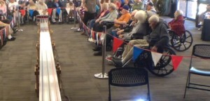 Veterans and guests watch intently at the second annual Pinewood Derby  Saturday April 18, 2015 | Photo by Ric Wayman, St. George News