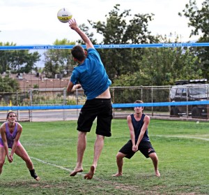Players compete in the "Spring Fling" Utah Outdoor Volleyball Association tournament, St. George, Utah, April, 2014 | Photo courtesy of Michelle Graves, St. George News