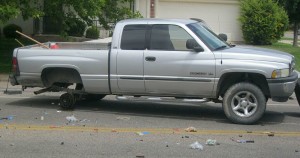 A two-car accident on Main Street did not cause any serious injuries, St. George, Utah, Sunday, May 24, 2015 | Photo by Ric Wayman, St. George News