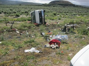 Two separate accidents resulted in one man being taken by Life Flight to the hospital, Diamond Valley, Utah, May 15, 2015 | Photo by Ric Wayman, St. George News