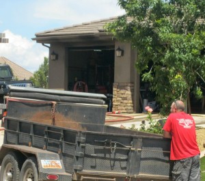 An afternoon fire damaged a garage in the 1900 block of South 2620 E. Circle but caused no injuries, St. George, Utah, May 25, 2015 | Photo by Ric Wayman, St. George News