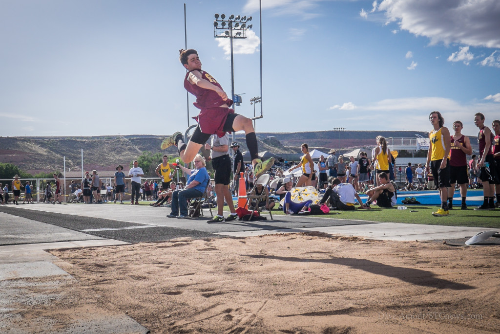 Region 9 track and field championships at Dixie High, St. George, Utah,  May 6, 2015 | Photo by Dave Amodt, St. George News