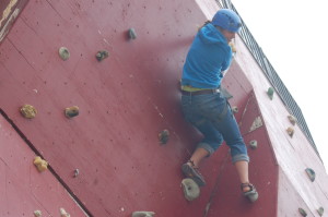 Guests can practice their climbing skills on the recreation building's climbing walls at Zion Ponderosa Ranch Resort, Mount Carmel, Utah, May 18, 2015 | Photo by Hollie Reina, St. George News