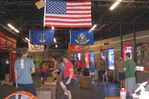 Team Red, White and Blue joins CrossFit St. George in a memorial day fitness tribute to fallen soldiers, St. George, Utah, May 25, 2015 | Photo by Hollie Reina, St. George News